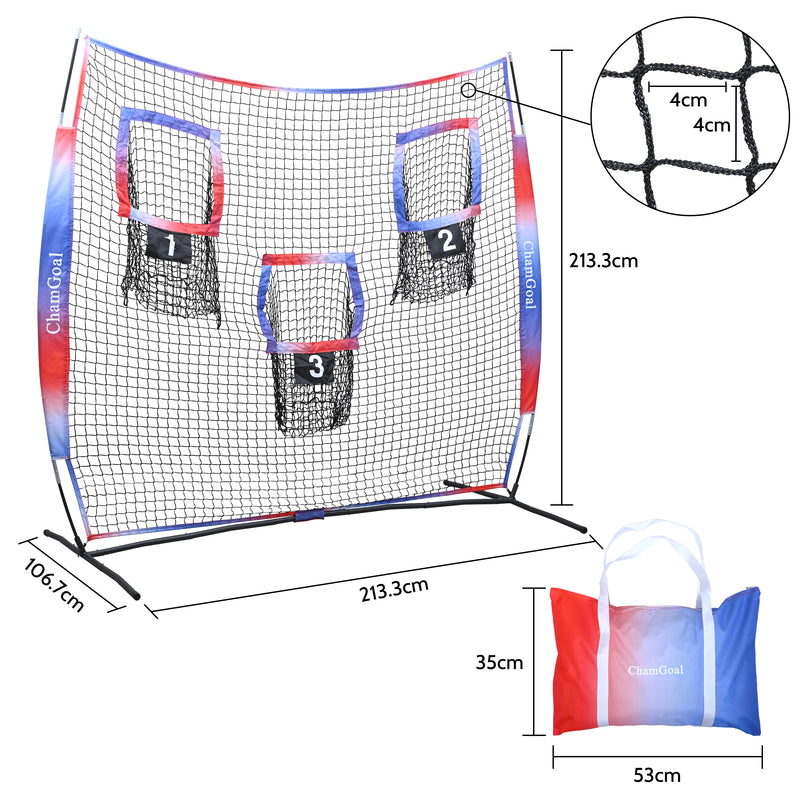 Load image into Gallery viewer, Compact Transport 7' x 7' Football Trainer Throwing Net