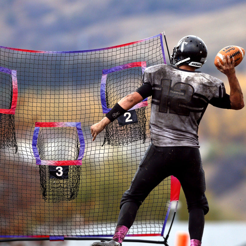 Load image into Gallery viewer, Compact Transport 7' x 7' Football Trainer Throwing Net