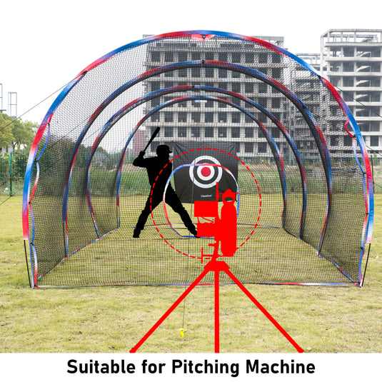 30'x12'x10' Batting Cage for Baseball, Softball, Golf, Ourdoor, Backyard