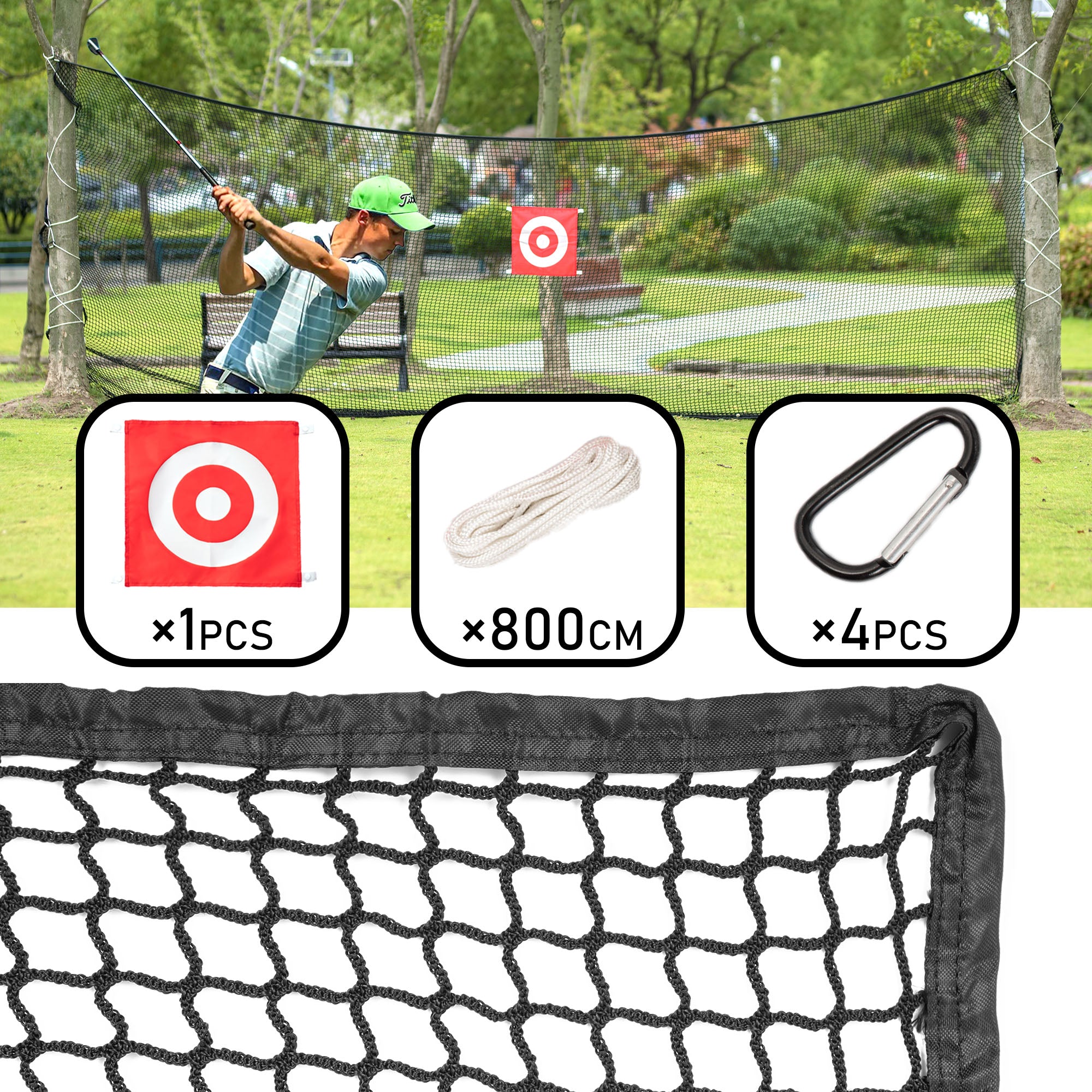 Golf Netting Material 10'x15' - Golf Hitting Net for Backyard