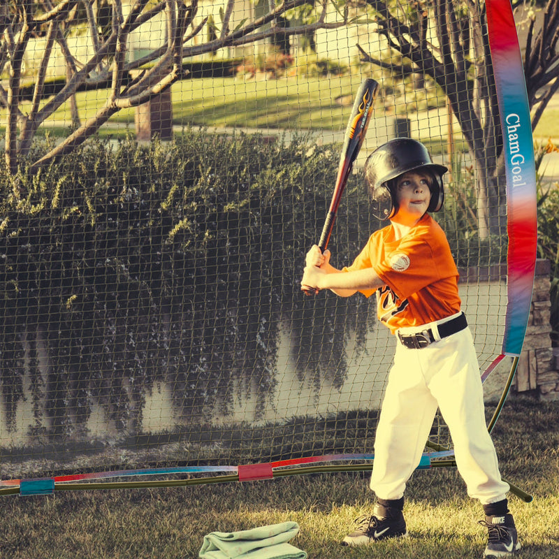Load image into Gallery viewer, 16' x 10' Portable Sports Barrier Net, Collapsible Backstop Net for Multi-Sport