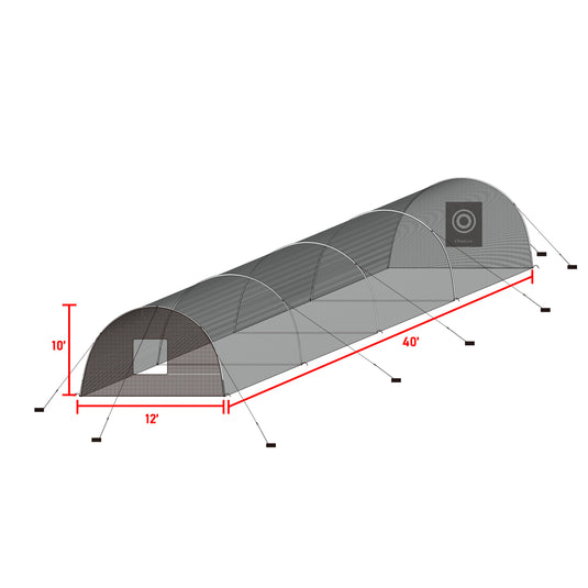 40'x12'x10' Batting Cage for Baseball, Softball, Golf, Ourdoor, Backyard