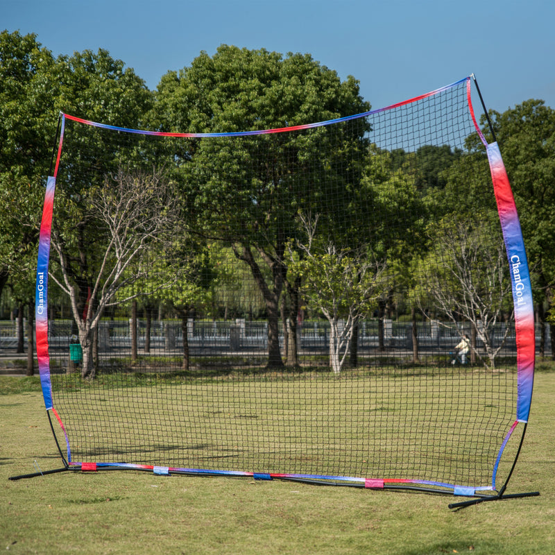Load image into Gallery viewer, 12' x 9' Portable Sports Barrier Net, Collapsible Backstop Net for Multi-Sport
