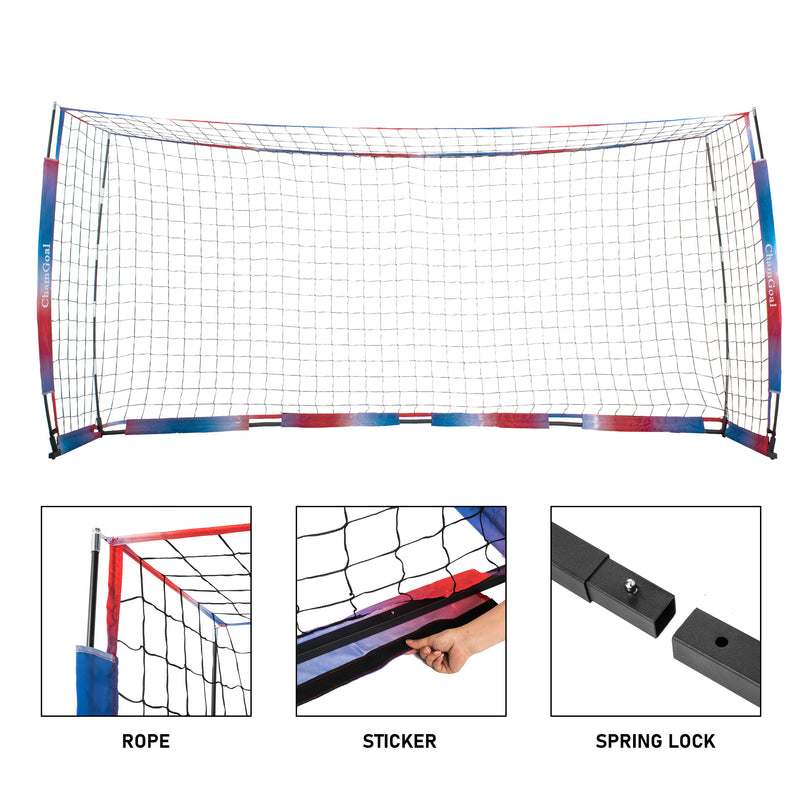 Load image into Gallery viewer, 12' x 6' Portable Soccer Goal Net detail