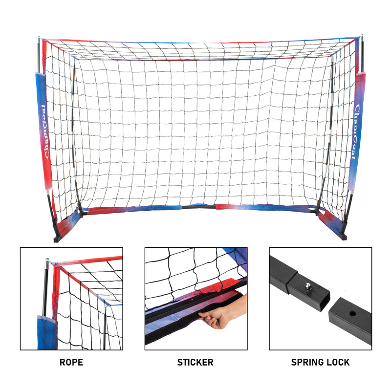 Load image into Gallery viewer, 6' x 4' Portable Soccer Goal Net detail