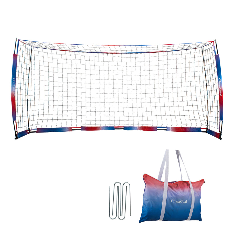Load image into Gallery viewer, 12' x 6' Portable Soccer Goal Net with portable carrying bag