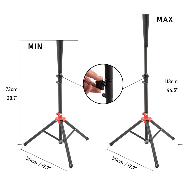 Load image into Gallery viewer, Baseball & Softball Batting Tee size demonstration