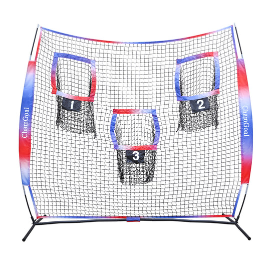 Compact Transport 7' x 7' Football Trainer Throwing Net