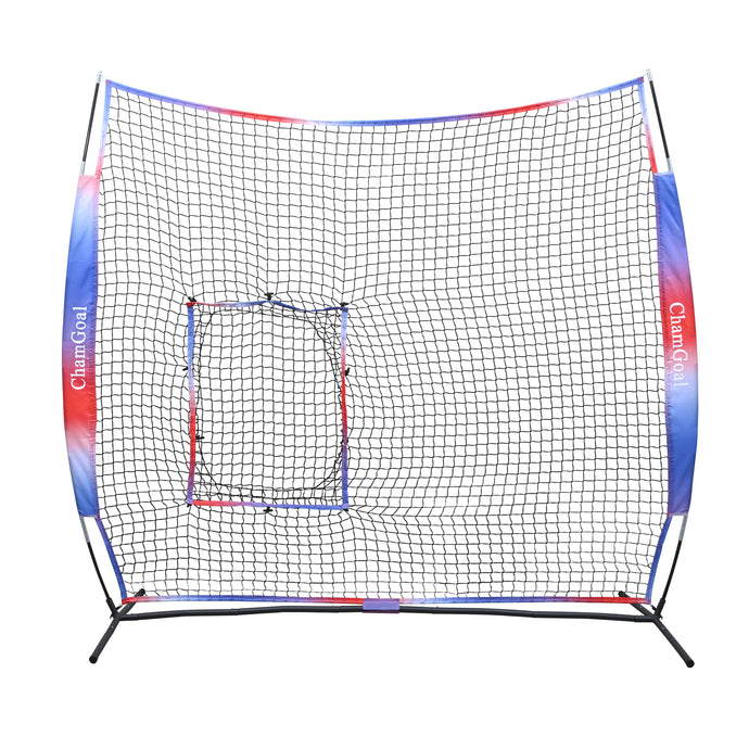 Compact Transport 7' x 7' Baseball Softball Pitch-Through Net