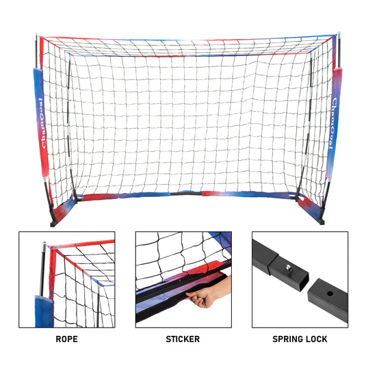 6' x 4' Portable Soccer Goal Net detail 