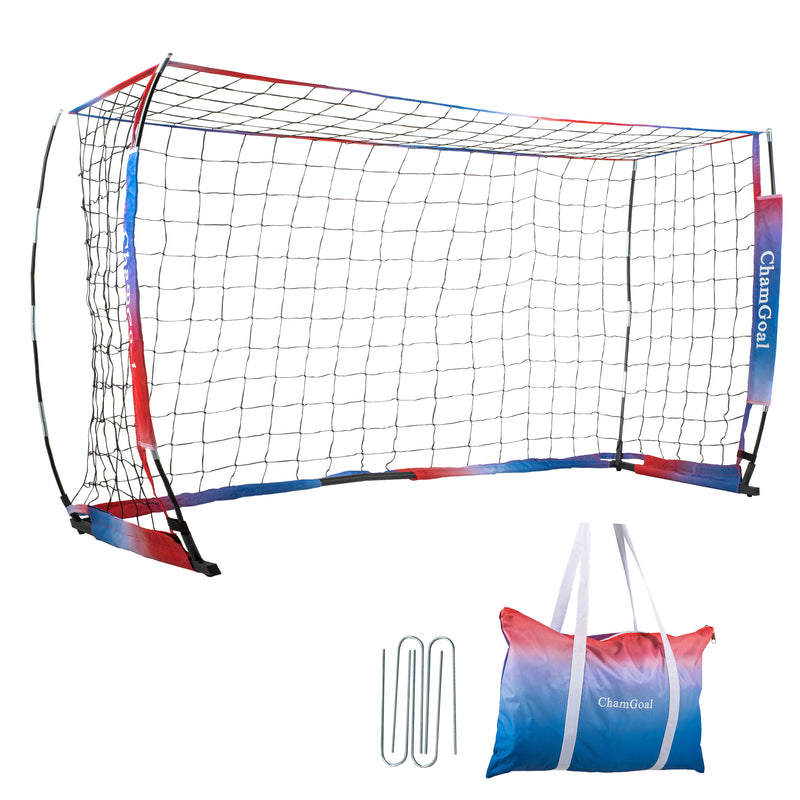 8' x 5' Portable Soccer Goal Net with Cones for Backyard