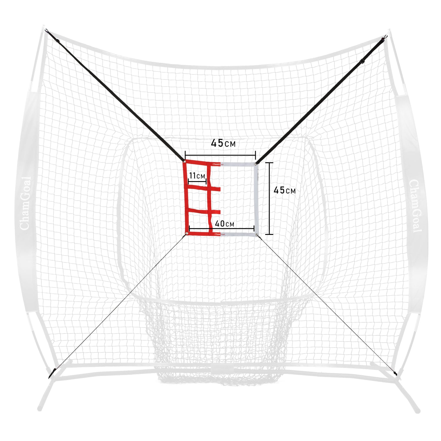 Adjustable Strike Zone Pitching Target for Baseball Net, 2 Pack Chamgoal